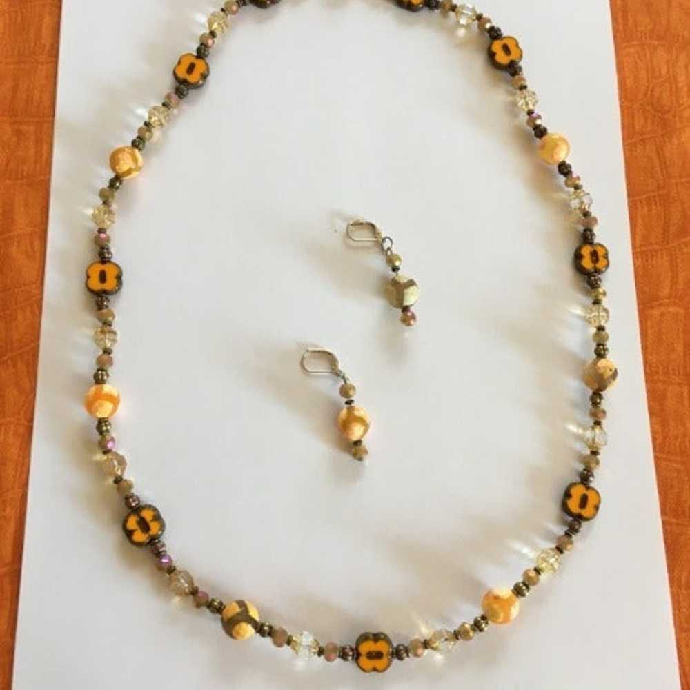 Set of 3 Handmade Beaded Necklaces Long - image 7