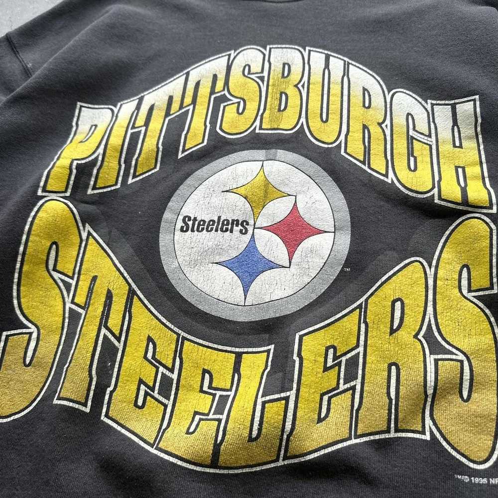 Hanes Vintage 1995 Pittsburgh Steelers NFL crewne… - image 5