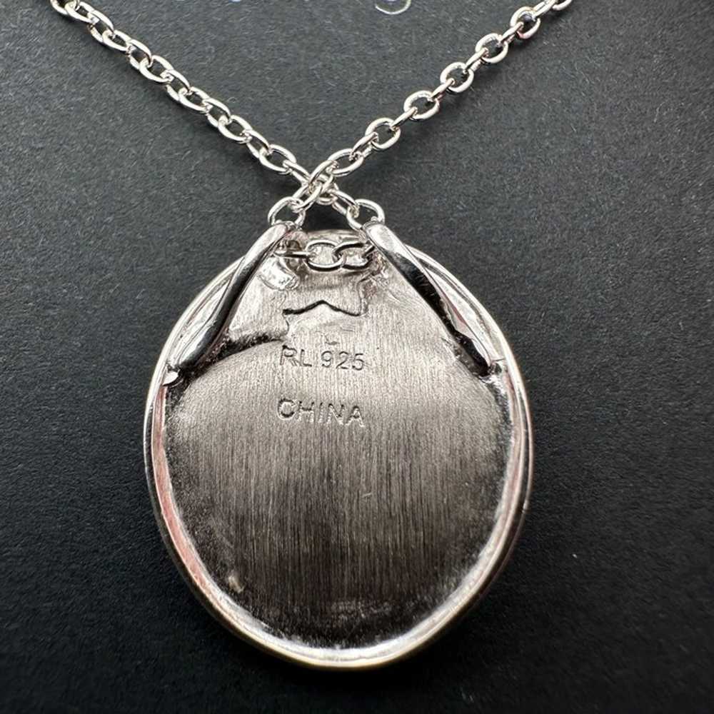 Womans Necklace Sterling Silver "Love U 2 The Moo… - image 3