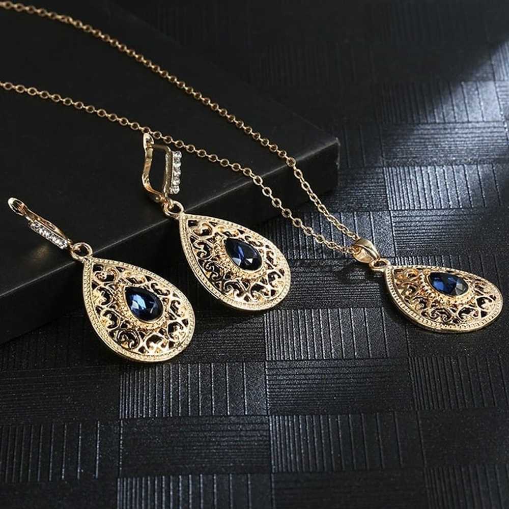 Kinel Elegant Algeria Wedding Jewelry Women Neckl… - image 1