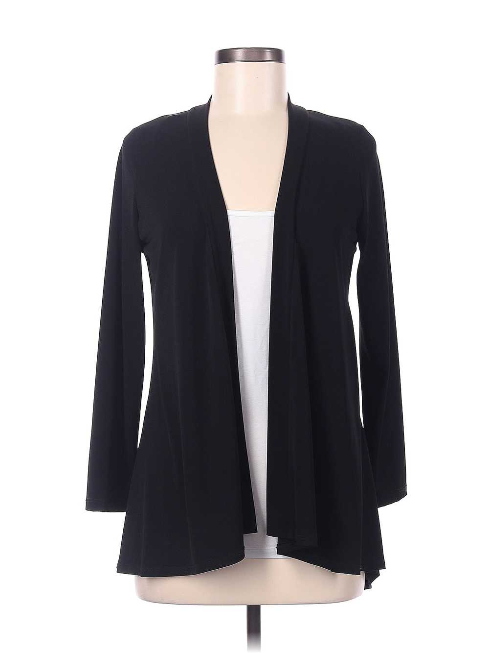 Nina Leonard Women Black Jacket M - image 1