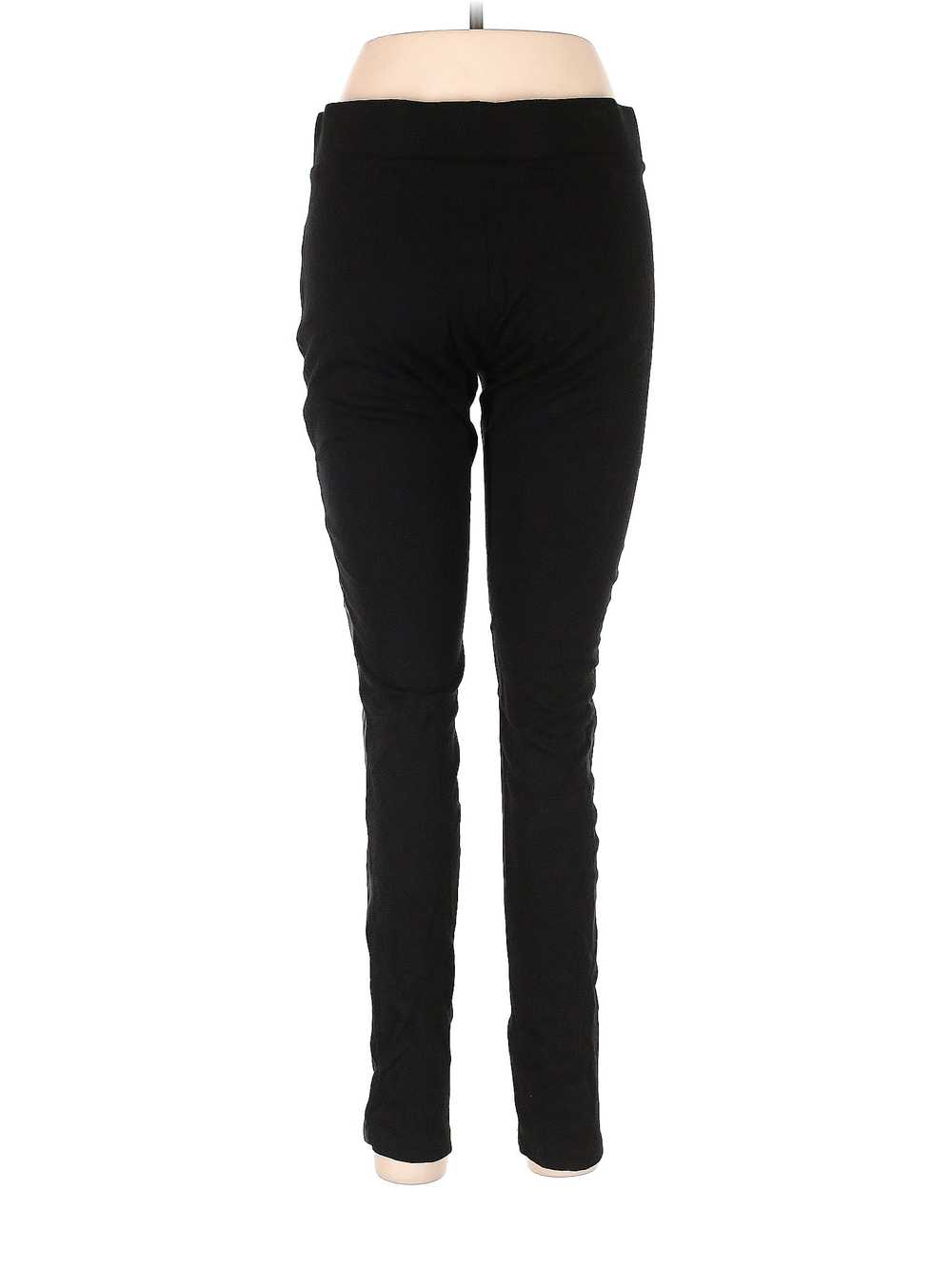 CAbi Women Black Faux Leather Pants M - image 2