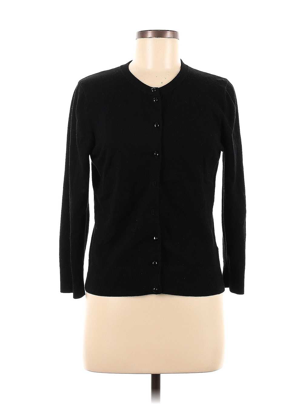 Neiman Marcus Women Black Cardigan M - image 1