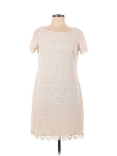 London Times Women Ivory Casual Dress 10