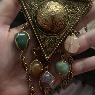 Vintage gemstone necklace - image 1