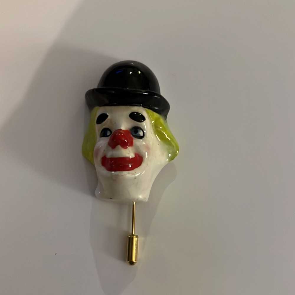 Vintage clown pin - image 1