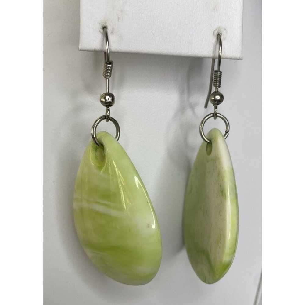 Premier Designs Jewelry White & Green Stone Neckl… - image 3