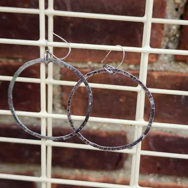 Vintage Delicate sterling hoops