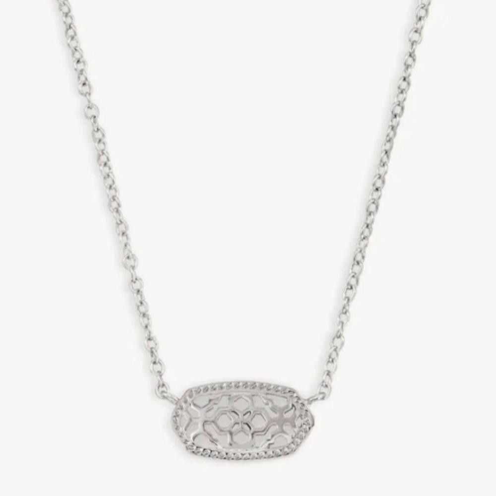 Kendra Scott Kendra Scott Elisa Silver Oval Filig… - image 2