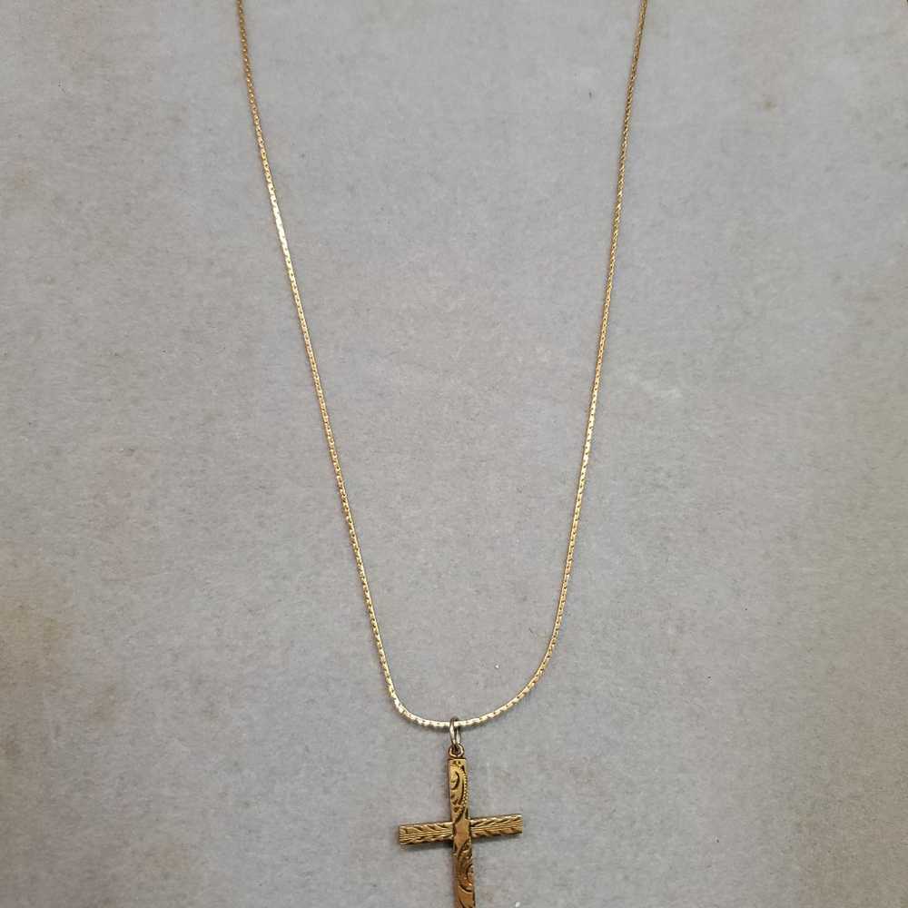 Vintage cross Necklace - image 1