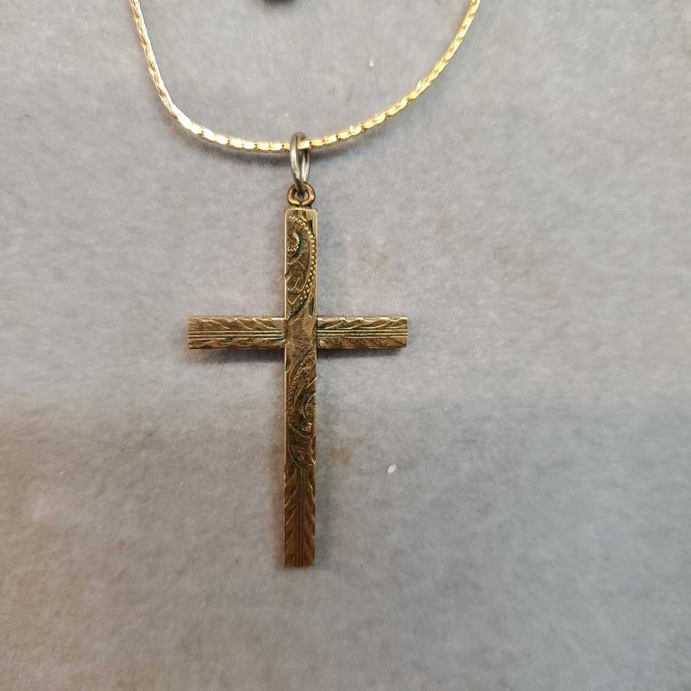 Vintage cross Necklace - image 2