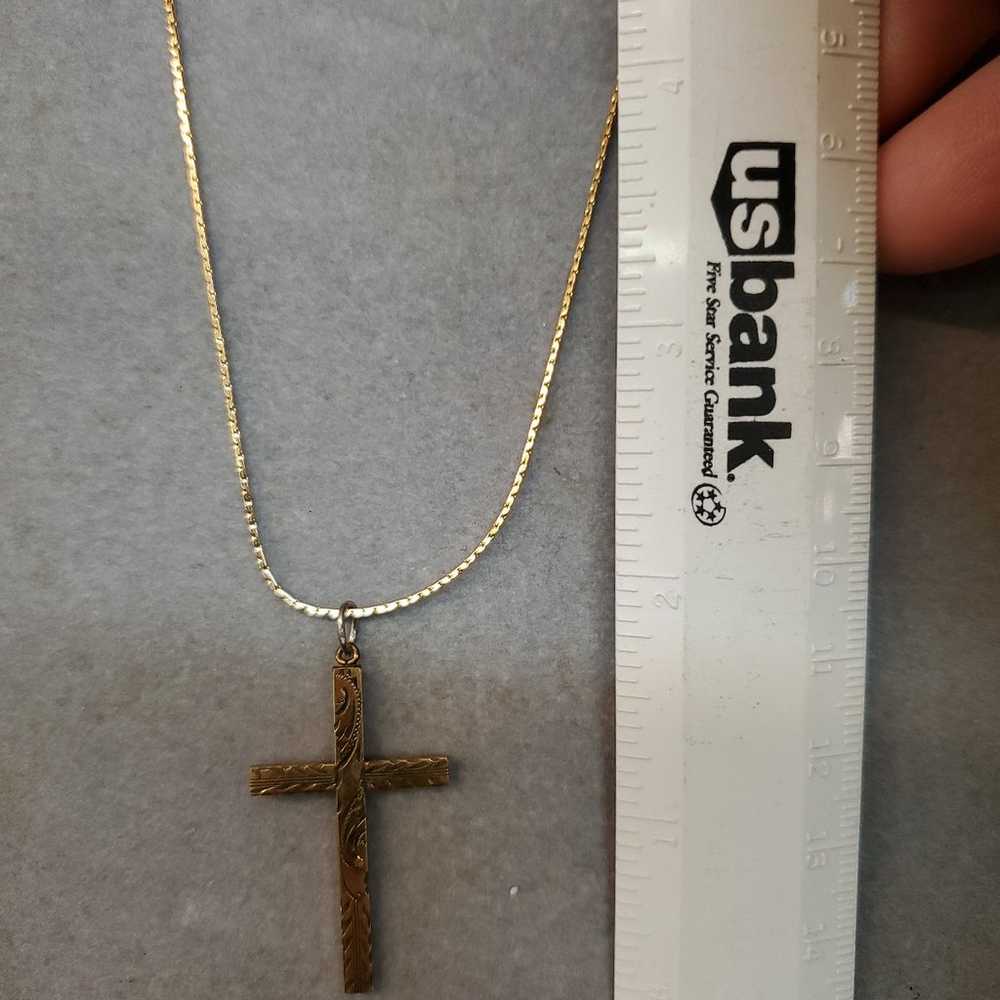 Vintage cross Necklace - image 5