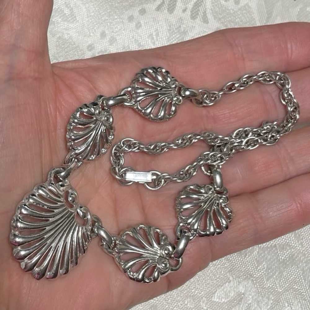 Vintage Silver Necklace Set - image 4