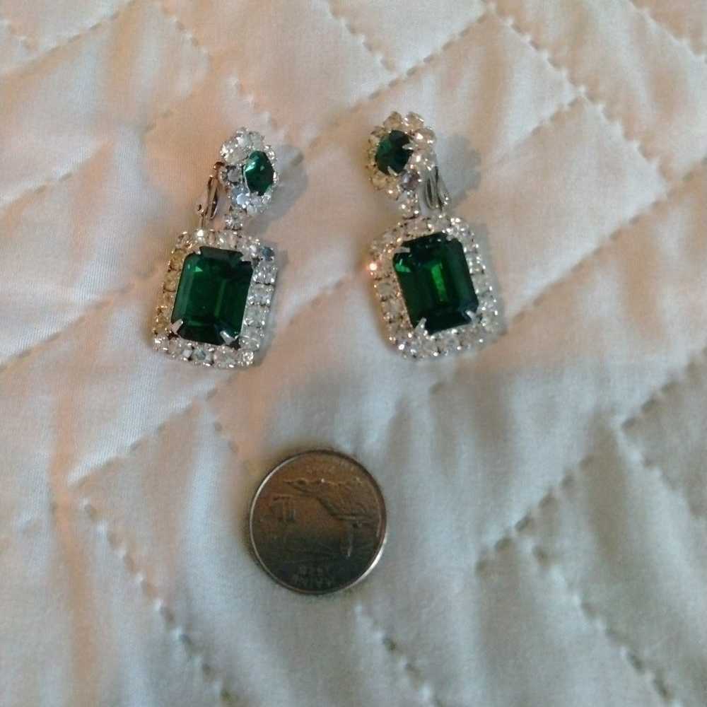 Earrings Bridgerton Style Gemstone - image 3