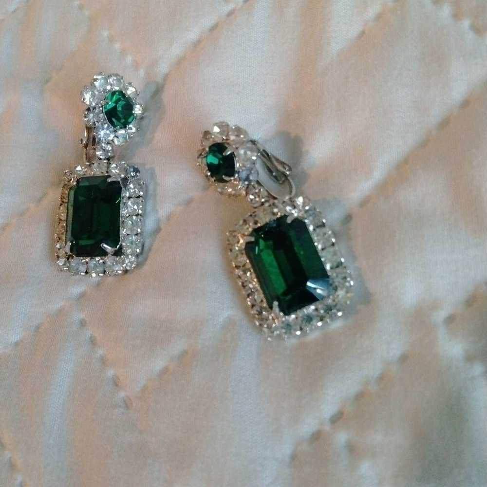 Earrings Bridgerton Style Gemstone - image 5