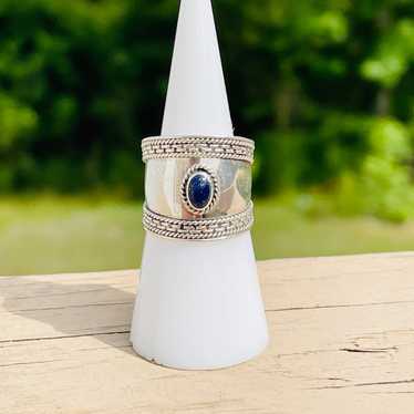 Vintage Sterling Ring with Lapis