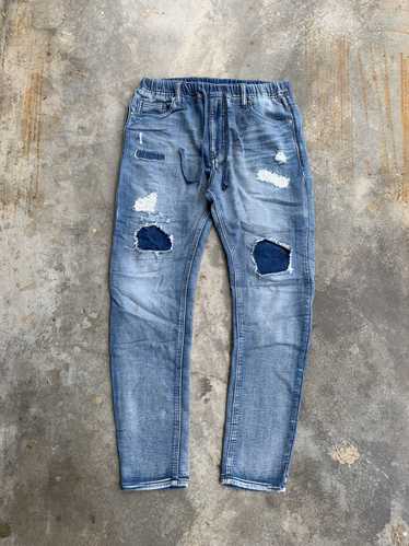 Distressed Denim × Japanese Brand Thrashed Distre… - image 1