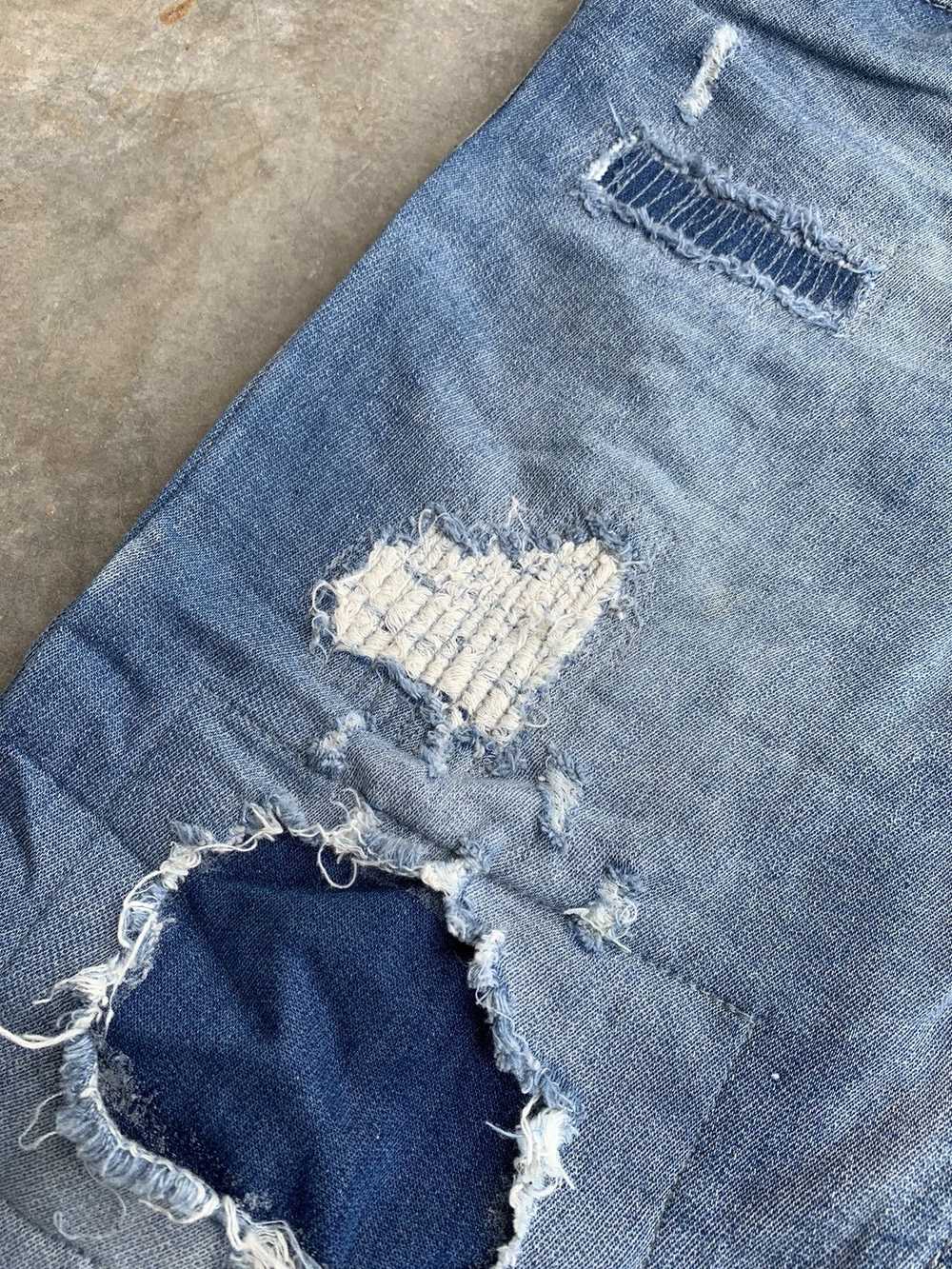 Distressed Denim × Japanese Brand Thrashed Distre… - image 3