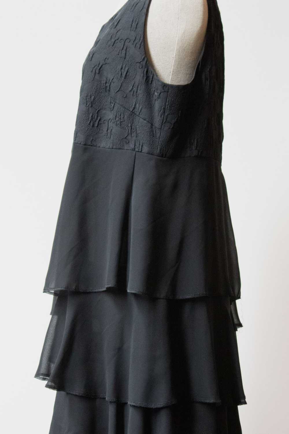 Comme des Garcons Comme des Garcons black tiered … - image 3