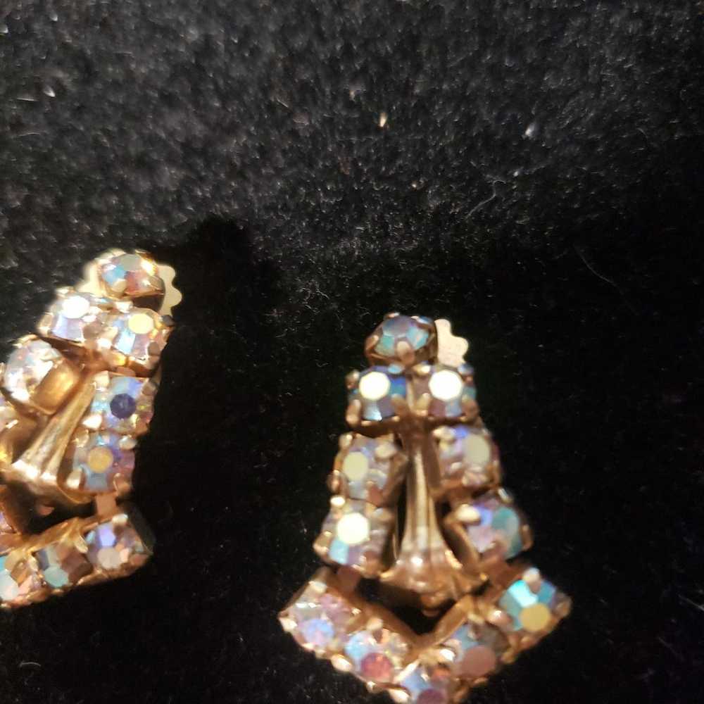 La roco aurora boreal clip on earrings - image 3