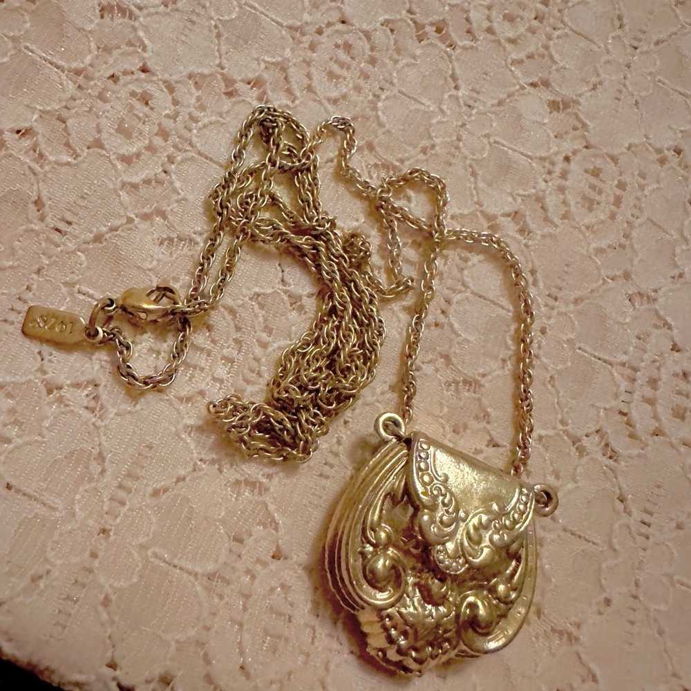 Vintage 1928 purse necklace  opens also ! - image 1