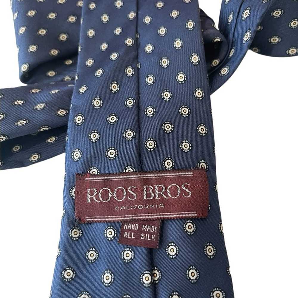 Roos Brothers California Navy men’s tie Vintage 5… - image 3