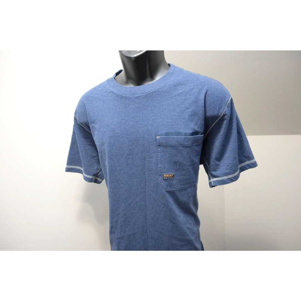 Ariat Ariat Rebar Tee Shirt Blue Short Sleeve Gra… - image 3