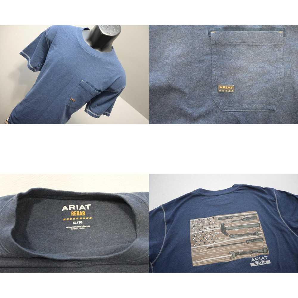 Ariat Ariat Rebar Tee Shirt Blue Short Sleeve Gra… - image 4