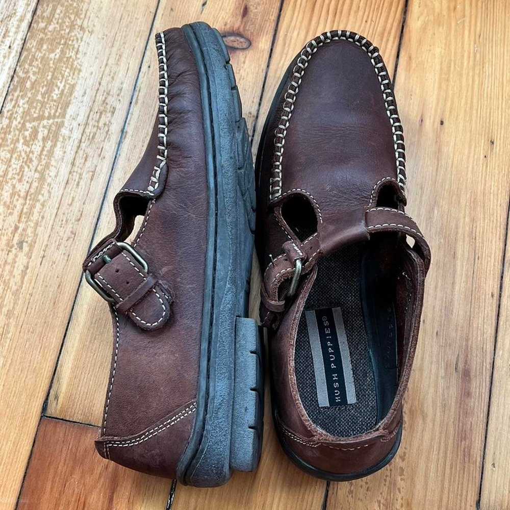 Brown Mary Jane brown moccasin genuine leather sh… - image 6