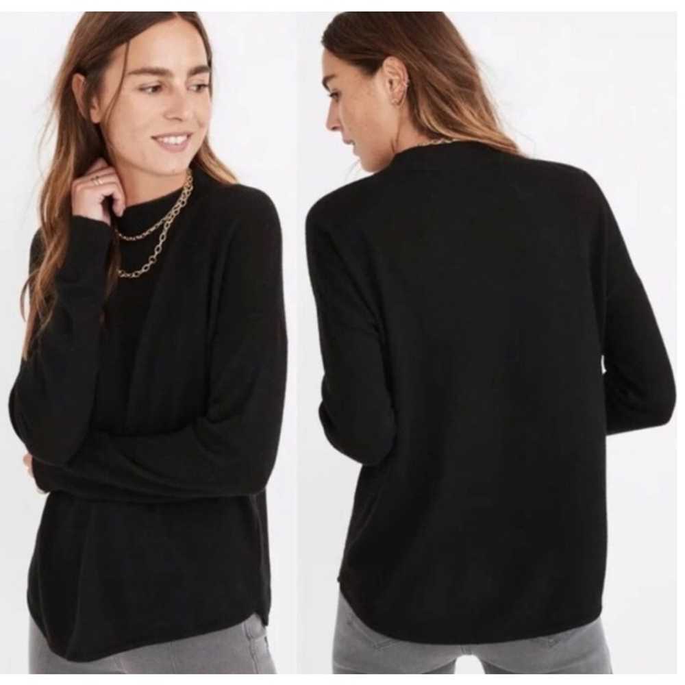 Madewell Ashbury Mockneck Sweater in Black Women'… - image 2