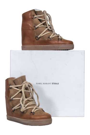 Isabel Marant - Tan Leather " Nowles" Snow Boots … - image 1