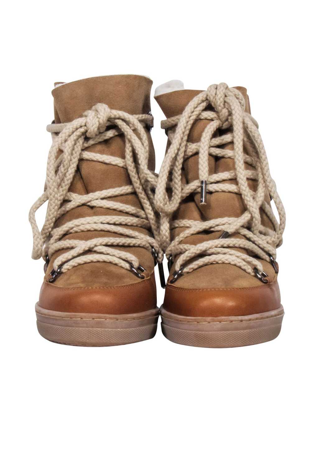 Isabel Marant - Tan Leather " Nowles" Snow Boots … - image 2