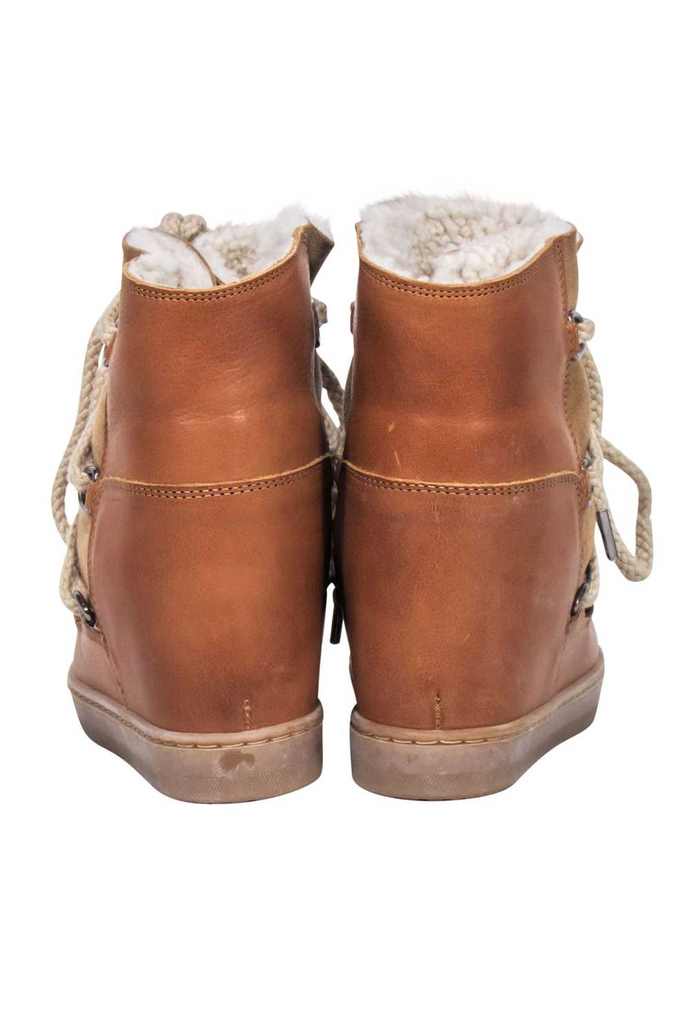 Isabel Marant - Tan Leather " Nowles" Snow Boots … - image 4