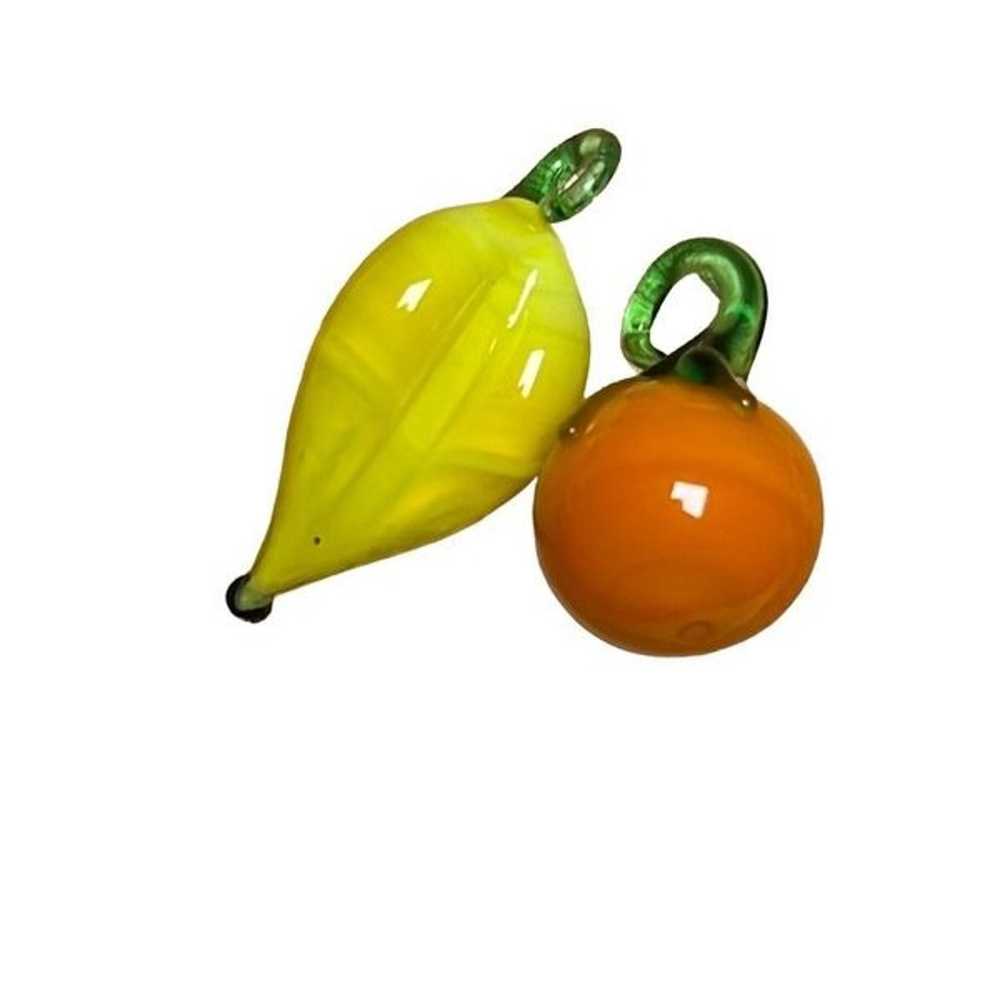 Vintage Hand Blown Miniature Murano Glass Fruit P… - image 3