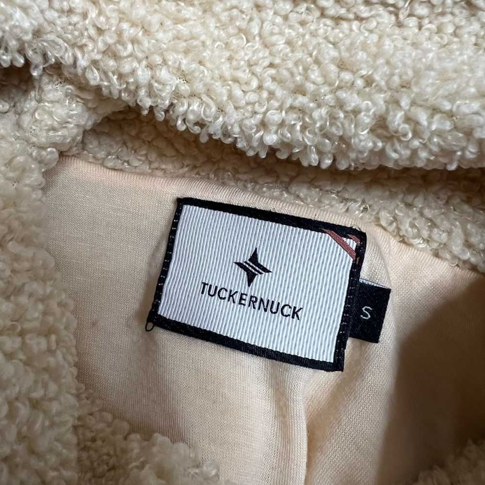 Tuckernuck tan teddy Rollins pullover sz S - image 5