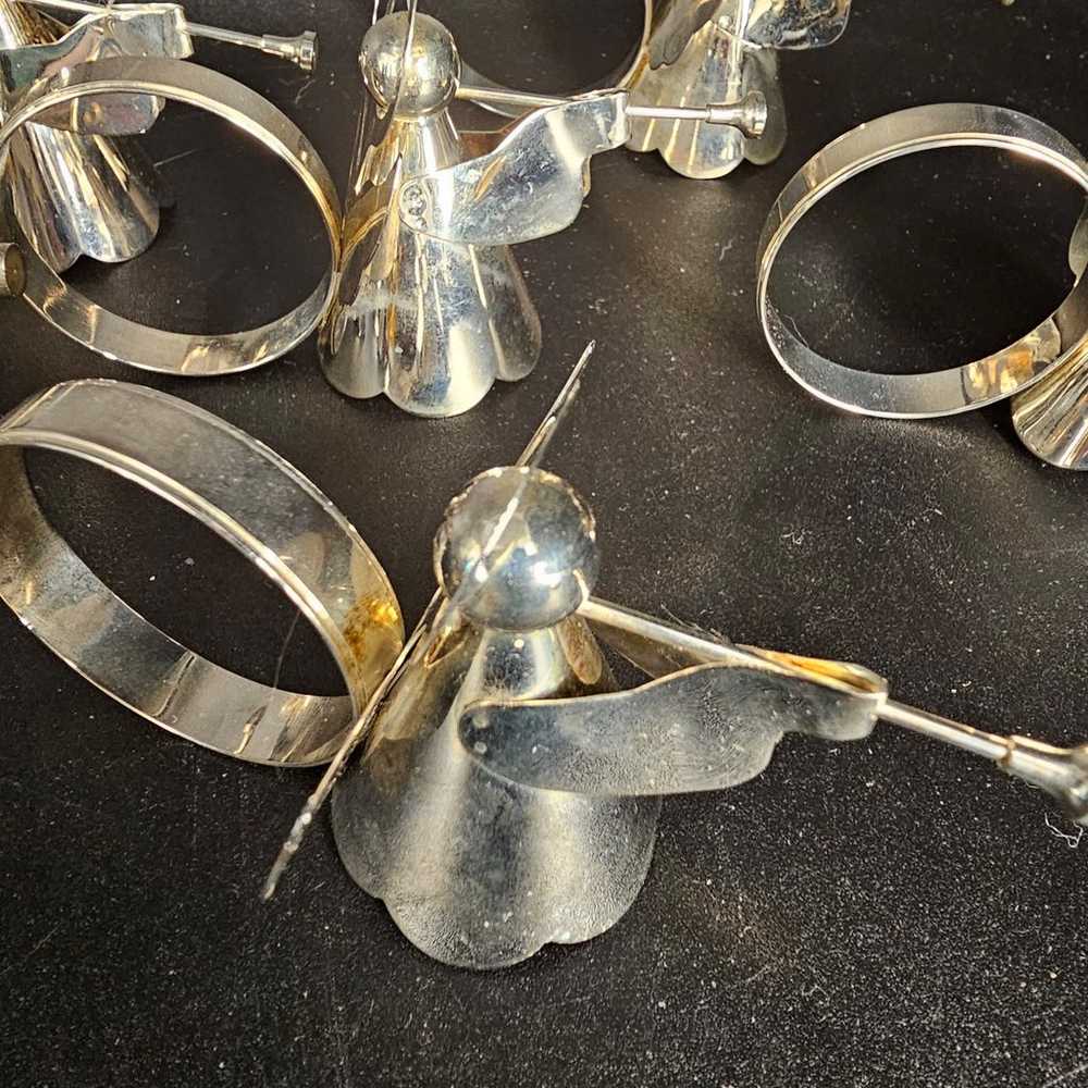 Vintage silver Angel napkin rings, lot of eight - image 3