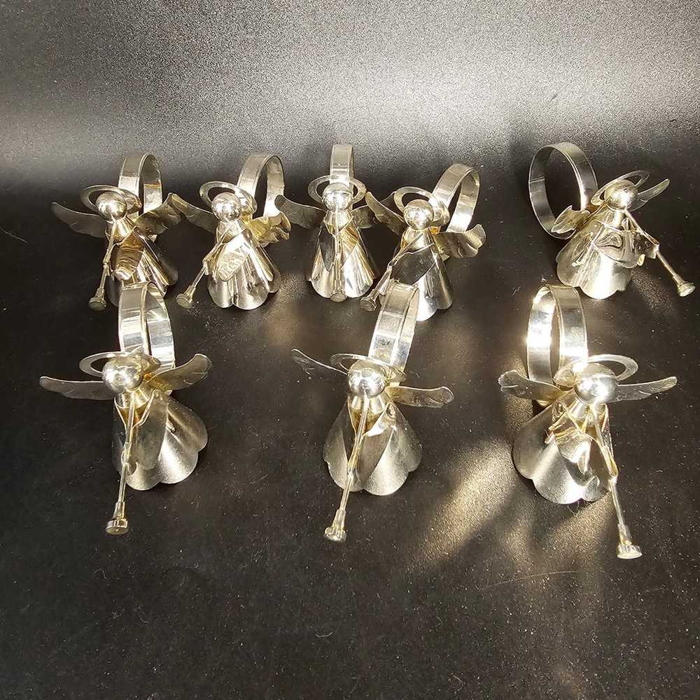 Vintage silver Angel napkin rings, lot of eight - image 7