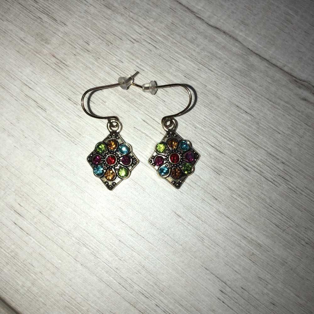 Vintage Bohemian gold earrings - image 2