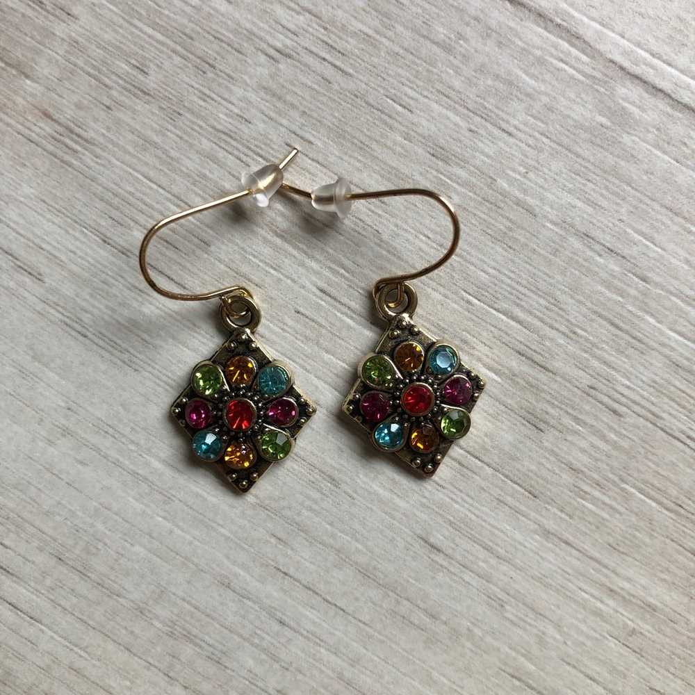 Vintage Bohemian gold earrings - image 4