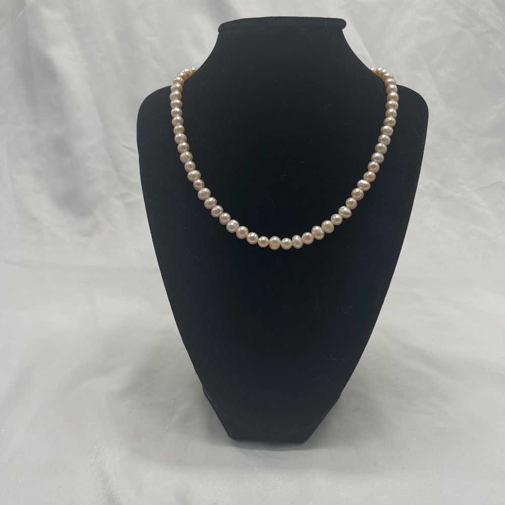 VTG freshwater Pearl necklace - image 3