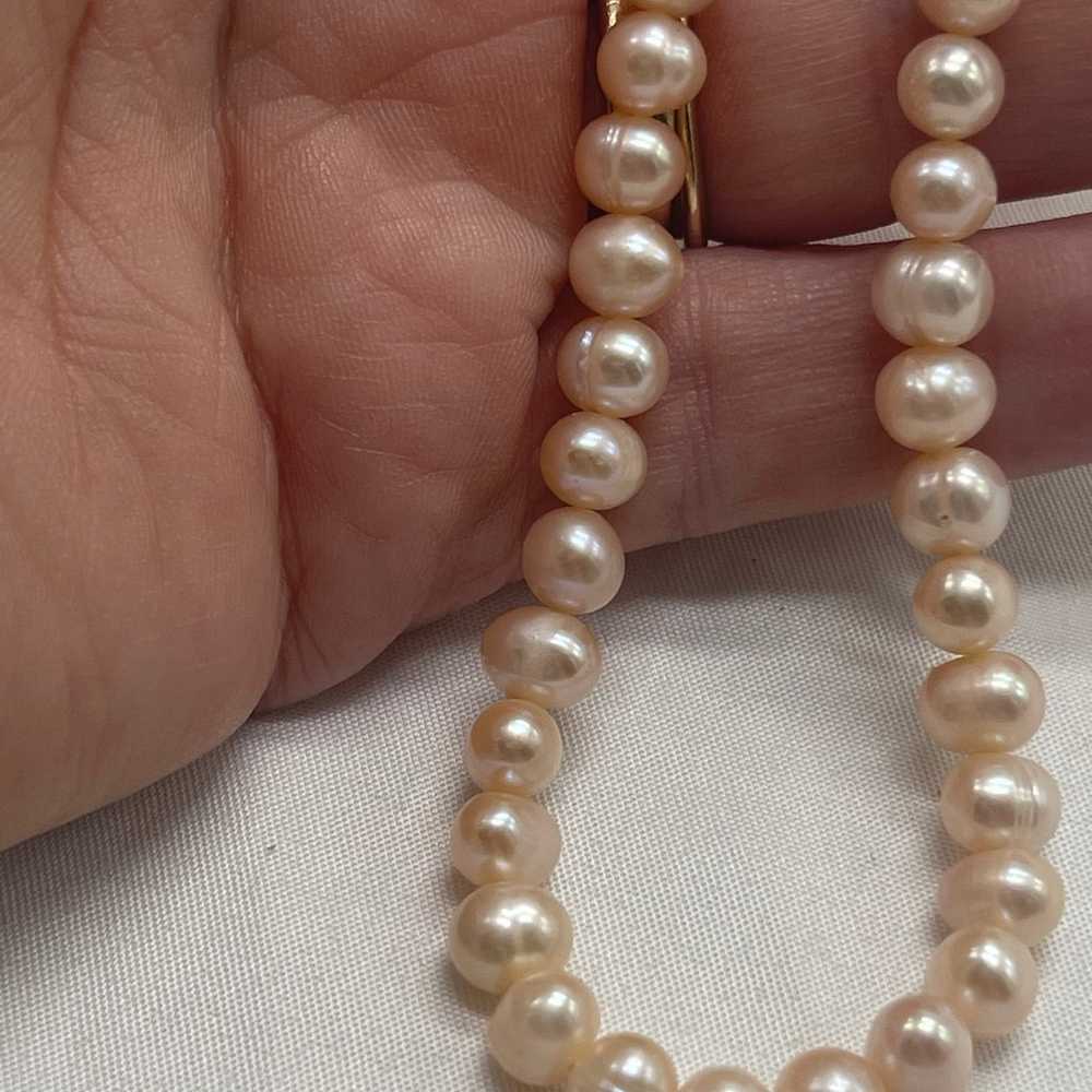 VTG freshwater Pearl necklace - image 5