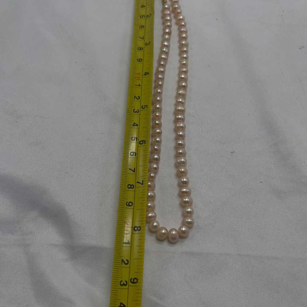 VTG freshwater Pearl necklace - image 7