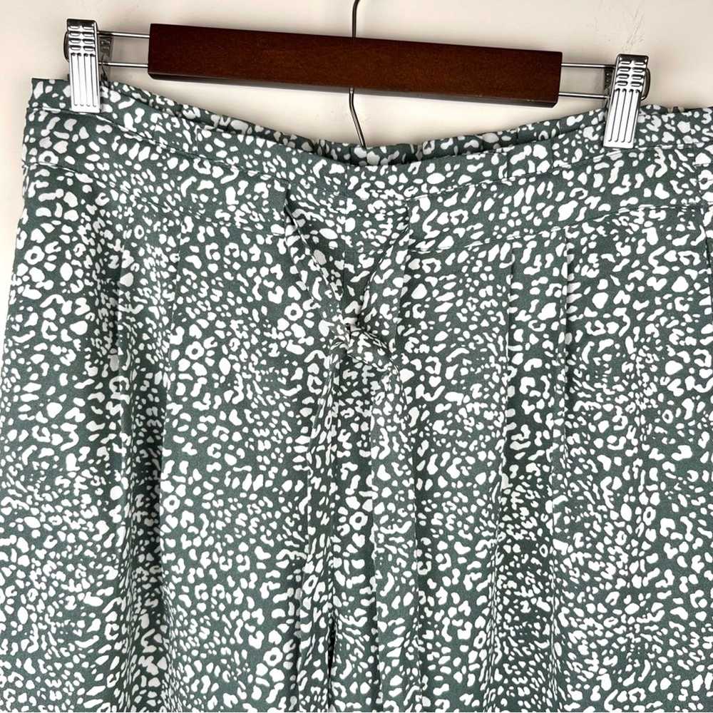 DR2 Polyester Wide Leg Pants Women Size L Leopard… - image 2