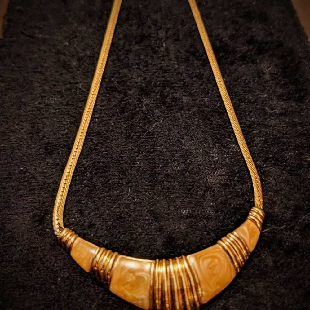 Vintage Gold PL Necklace - image 3