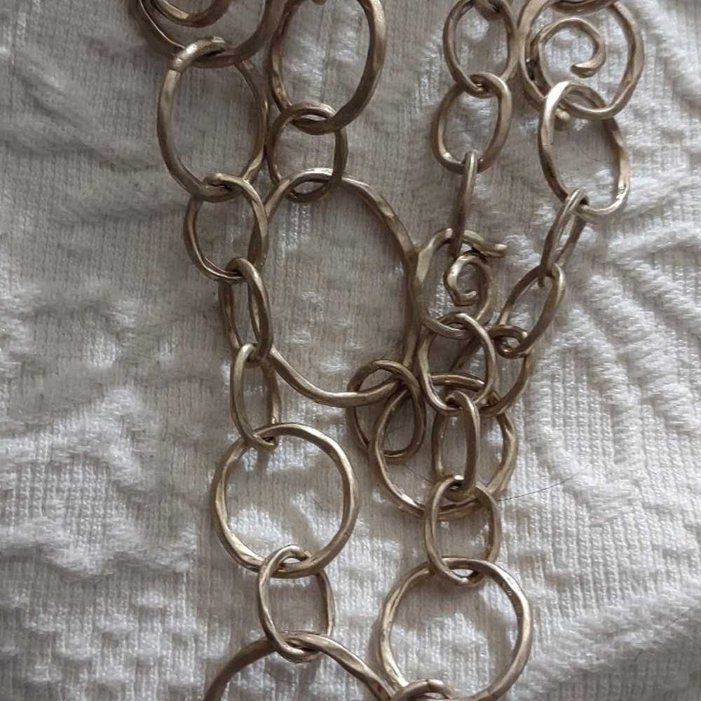 vintage Sigrid Olsen 44-in long designer chain ne… - image 6