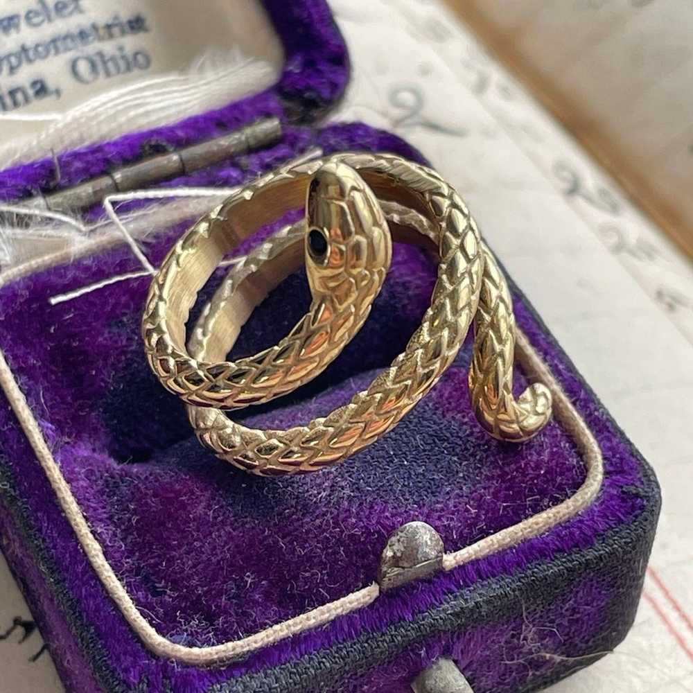 Vintage Styled Snake Ring - image 10