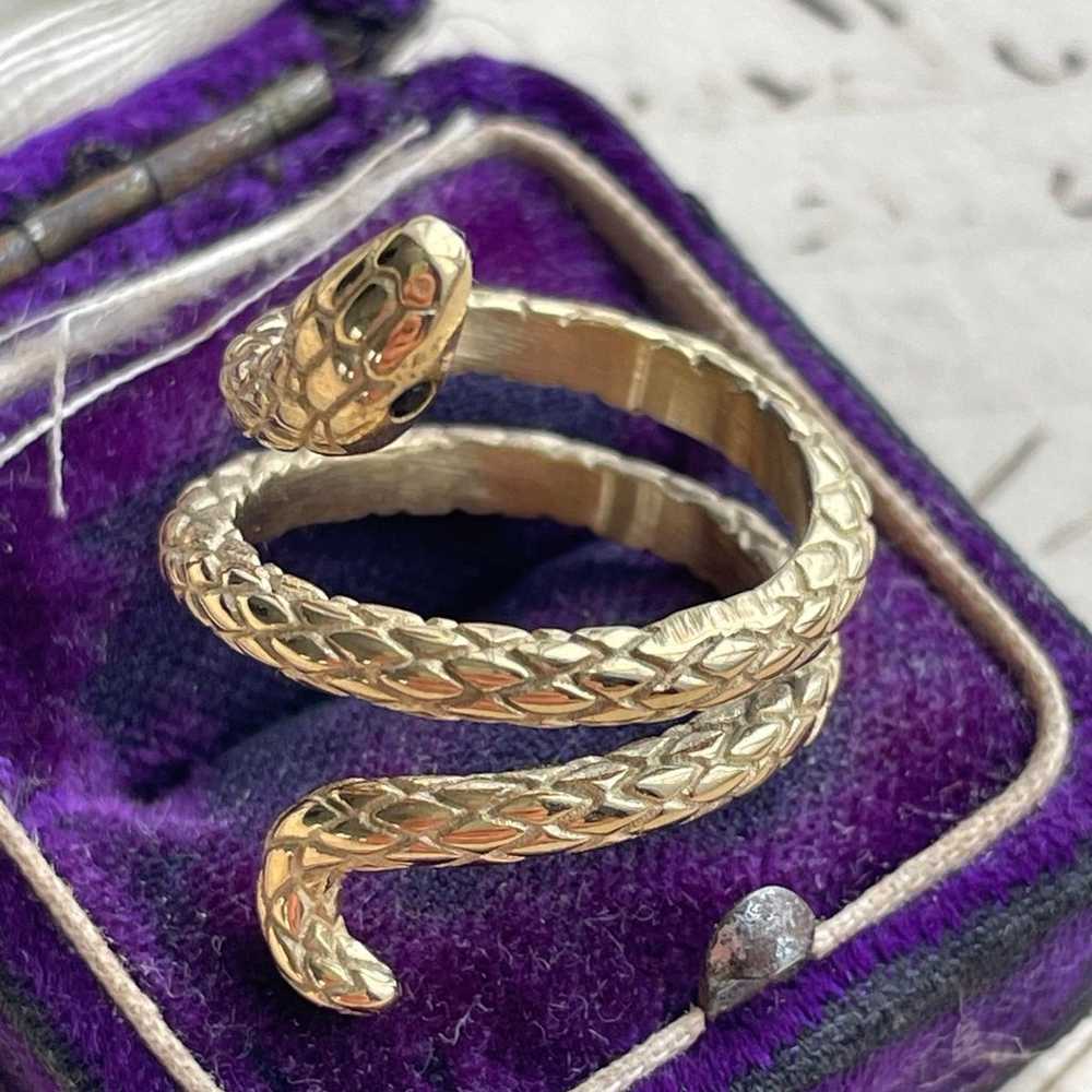 Vintage Styled Snake Ring - image 11