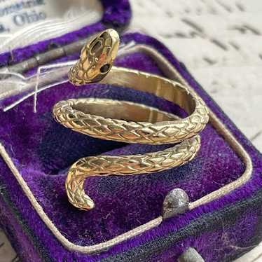 Vintage Styled Snake Ring - image 1