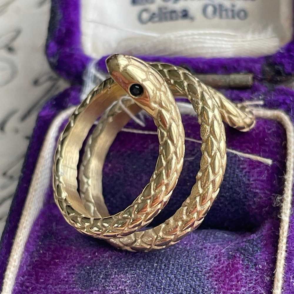 Vintage Styled Snake Ring - image 4