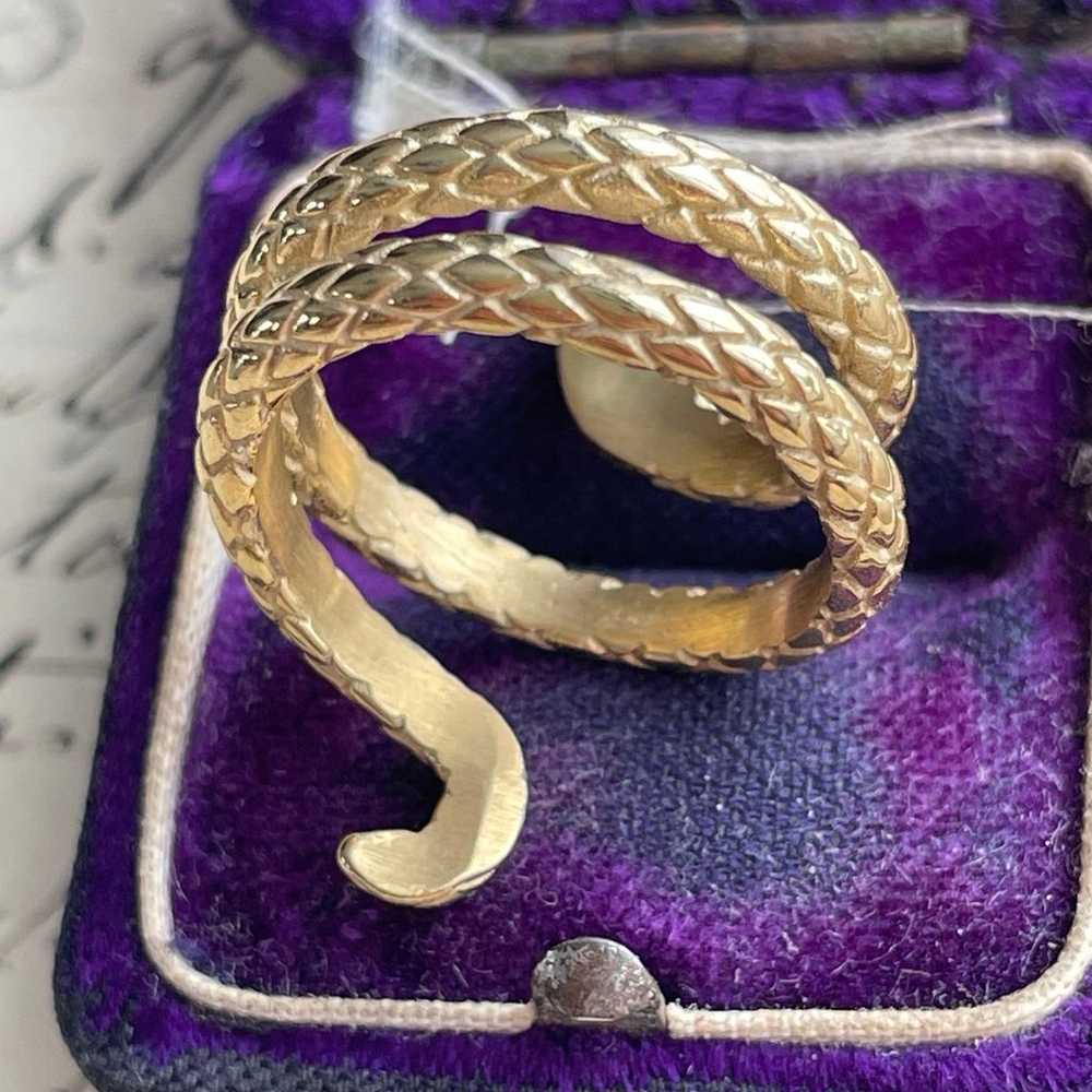 Vintage Styled Snake Ring - image 5